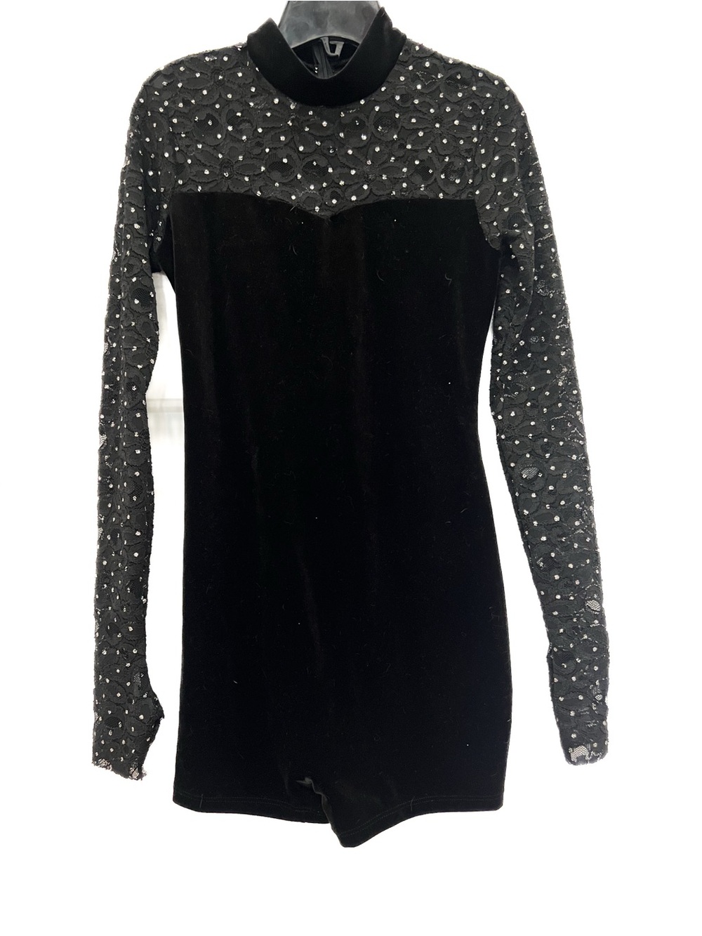 Velvet and lace bikers with sparkle size XL/L